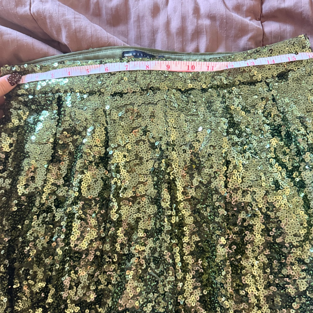ASOS Sequin Slouchy Pants Size 10 - Picture 7 of 10